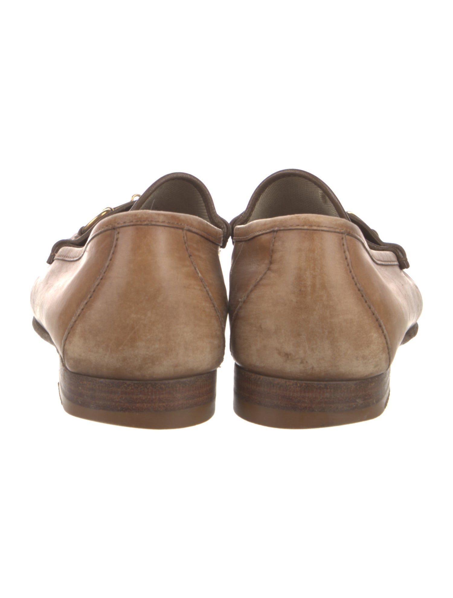 Gucci Horsebit Accent Leather Loafers